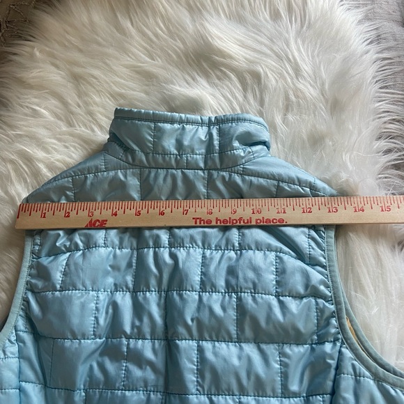 Patagonia Sz S Women's Light Blue Quilted Vest - Picture 11 of 11